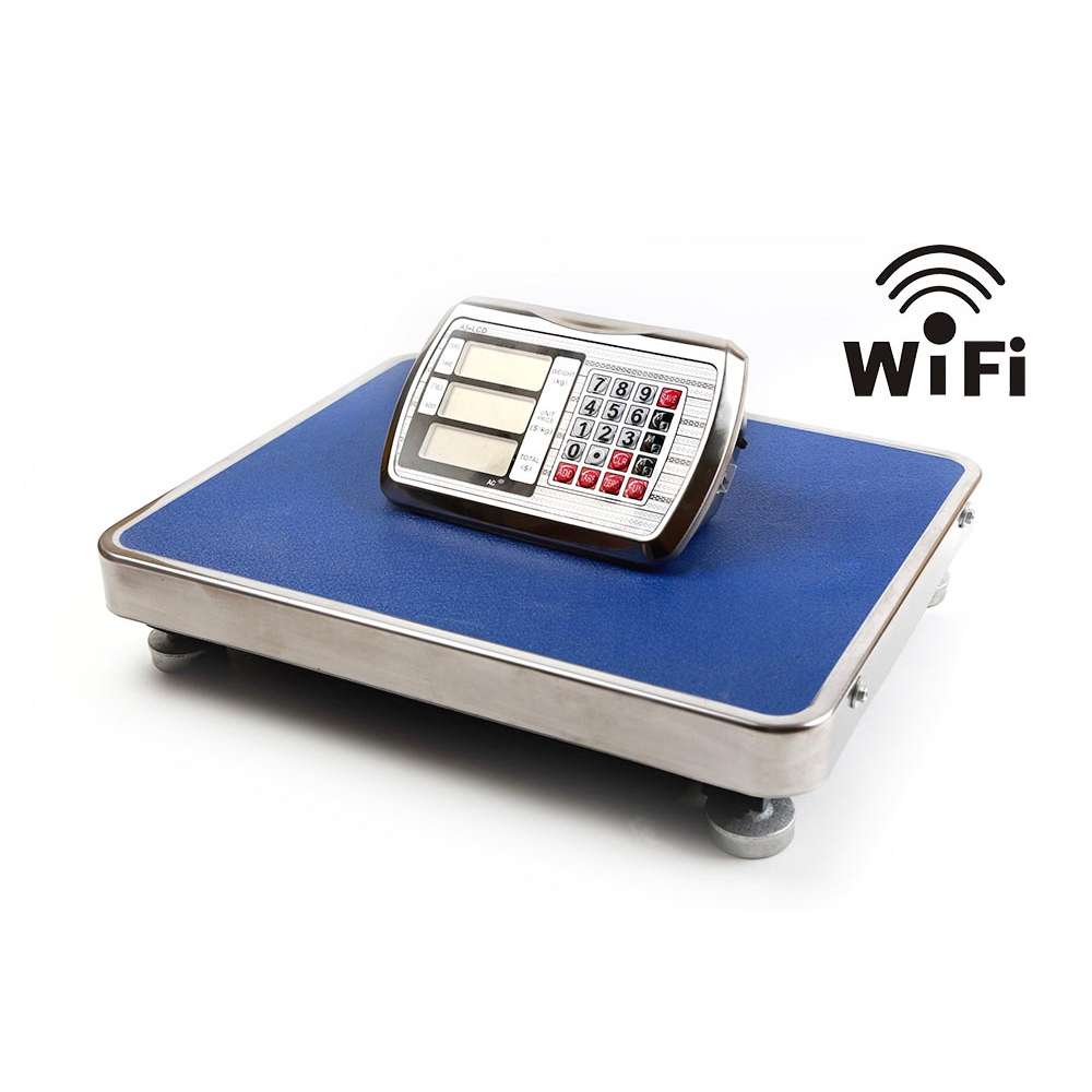 Hordozható csomagmérleg, Wifi kijelző - 300 kg